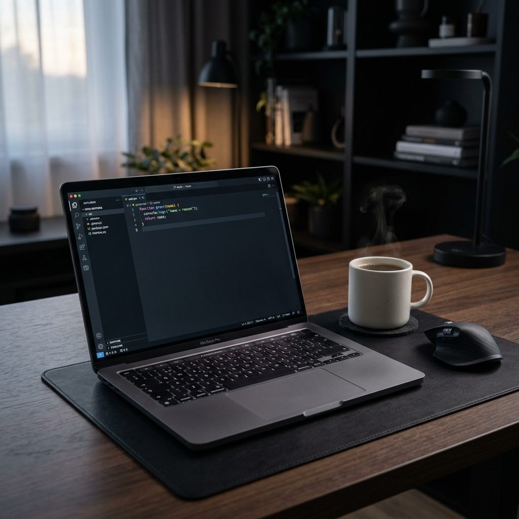 ノートPCワークスペースの実写