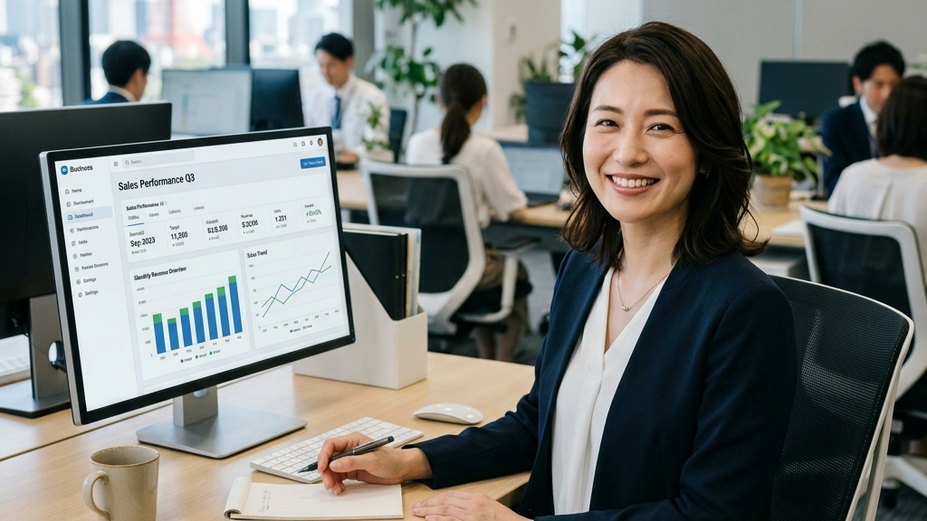 AIのサポートにより快適に業務を行う様子