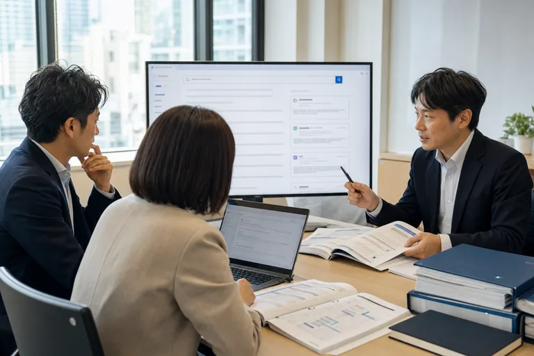 社内文書をもとに生成AIの回答を確認するチーム