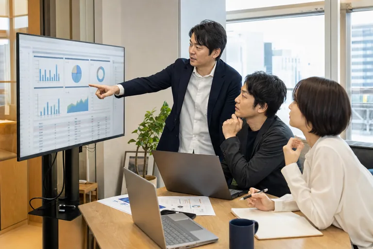 検証結果を確認するプロジェクトチーム