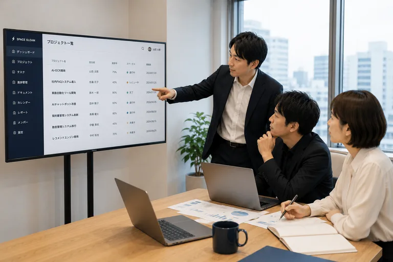 検証結果を確認するプロジェクトチーム